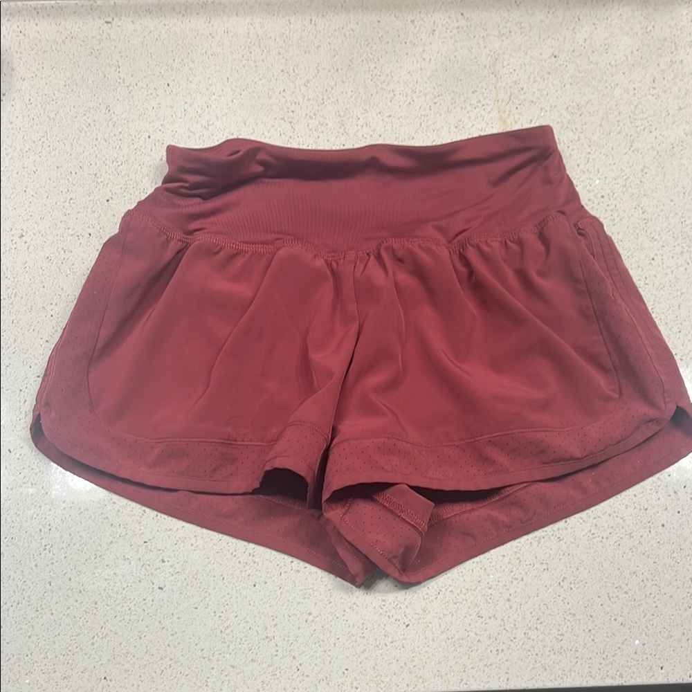 Women's Dark Pink  Athletic Shorts